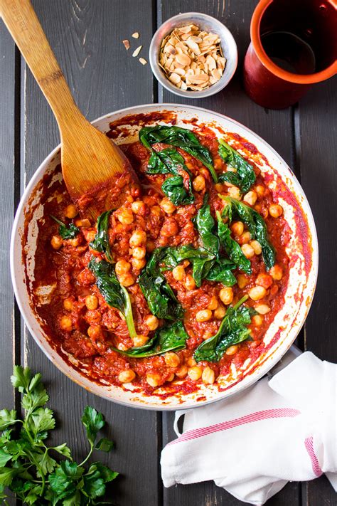 Spanish Chickpea And Spinach Stew Lazy Cat Kitchen