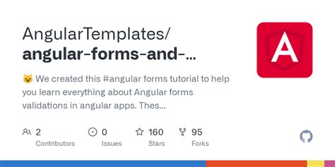 Github Angulartemplatesangular Forms And Validations 😺 We Created