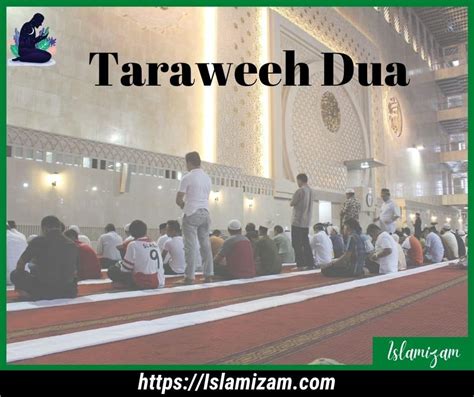 Taraweeh Dua After 4 Rakat Taraweeh Dua Islamizam