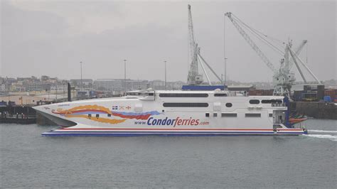 Condor Ferries Fast Ferry Sailings Cancelled Due To Weather Bbc News