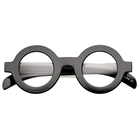Bold Retro Thick Frame Clear Lens Glasses C074 Glasses Fashion Fashion Eye Glasses Round