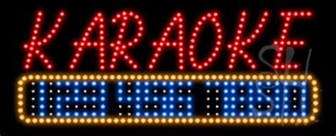 Dvd Karaoke Animated Led Sign Entertainment Led Signs Everything Neon