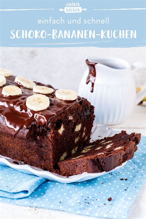 Der kuchen ist richtig lecker und saftig. Schoko-Bananen-Kuchen | Rezept in 2020 | Kuchen und torten ...