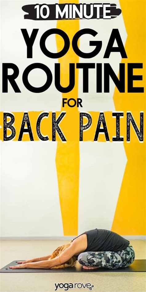 10 Minute Beginner Yoga Routine To Ease Back Pain Yoga Rove