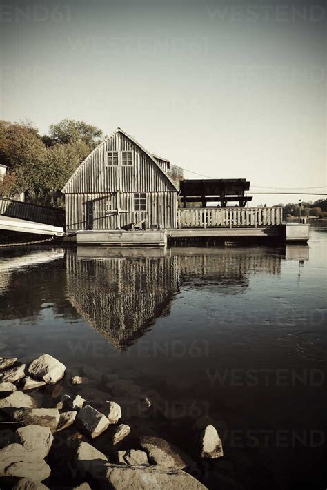 Germany Minden Historic Ship Mill Stock Photo