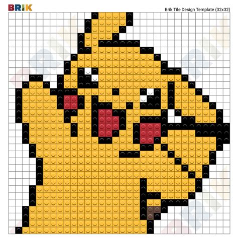 Pikachu Pixel Art 32x32 Garland Sp