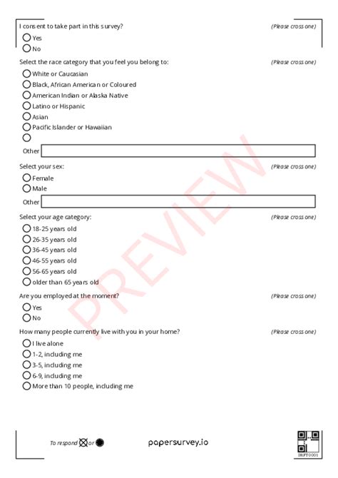 Paper Survey Templates PaperSurvey Io