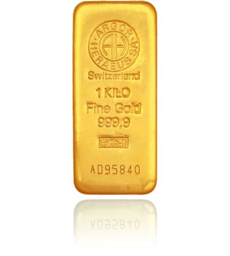 1000 G Cast Gold Bar Edisongold