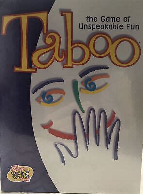 Taboo The Game Of Unspeakable Fun Edition New Taboo Factory Sealed Ebay