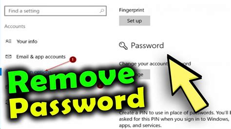 How To Remove Password In Windows 10 YouTube