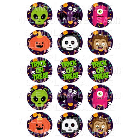What are some common wedding cake decorations? Halloween - Edible Cupcake Toppers - Personalised Printed ...