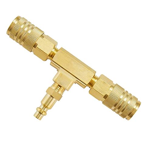Buy Minimprover 2 Way T Style Air Mainfold With 14 Male Brass V Style