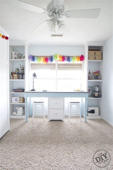 When it comes to decorating your room or your teenage daughter's room in a way that inspires creativity, a creative diy project like this is just the right place to start. Craft Room Paint Refresh - The DIY Village