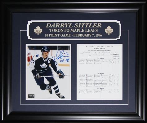 Get the maple leafs sports stories that matter. Darryl Sittler Toronto Maple Leafs 10 Point Game Score ...