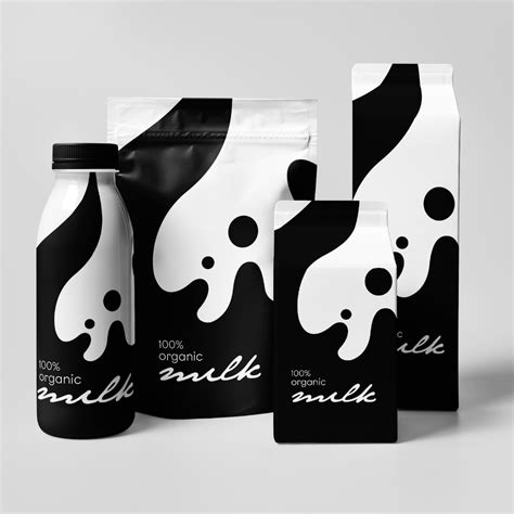 Organic Milk Concept In 2022 Milk Packaging Milk Brands Drinks