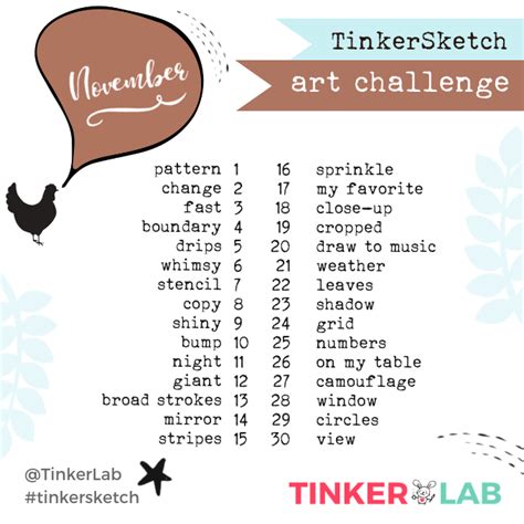 November Art Challenge Tinkerlab