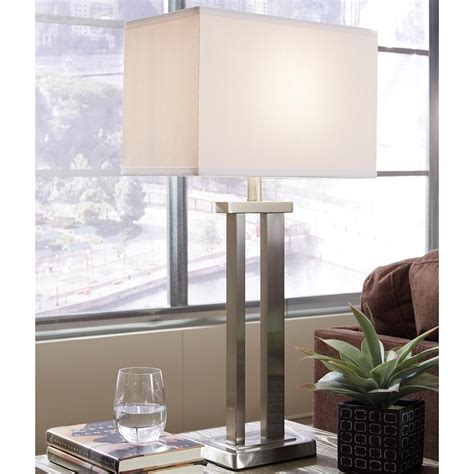 Signature Design By Ashley Lamps Contemporary L204054 Set Of 2 Aniela Metal Table Lamps