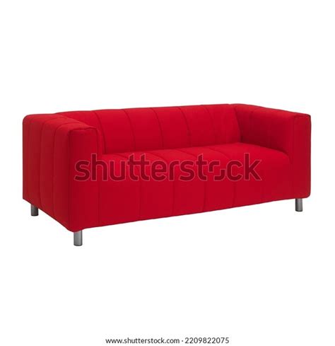 bright red fabric sofa couch two stock illustration 2209822075 shutterstock