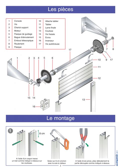 Destination pour porte de garage. Notice moteur somfy porte de garage enroulable - La ...