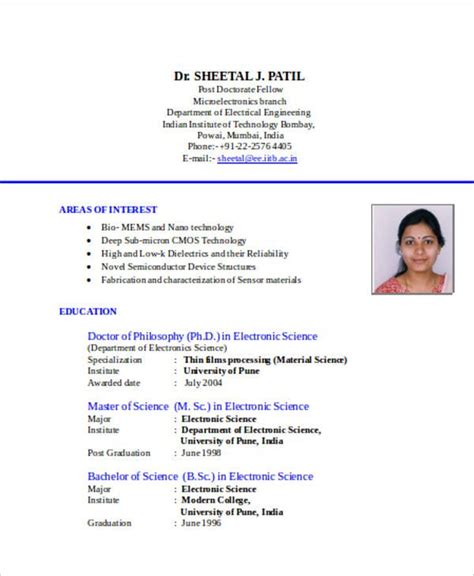 Resume Format Used In India Resume Format Best Resume Format Simple