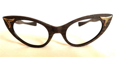 vintage cateye eyeglasses frame by harlequin brown 45 19 etsy eyeglasses vintage