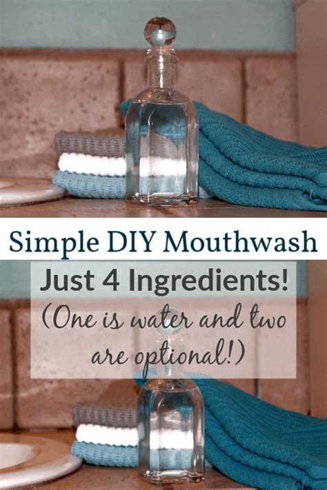 Simple Homemade Mouthwash Recipe Recipe Homemade Mouthwash