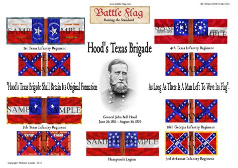 The Standard Of The 1st Texas Infantry From Battle Flag Battle Flag