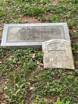 Ruth Prickett Dobbs 1800 1836 Homenaje De Find A Grave