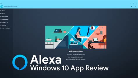 Alexa The Amazon Voice Assistant Windows 10 App Review Youtube
