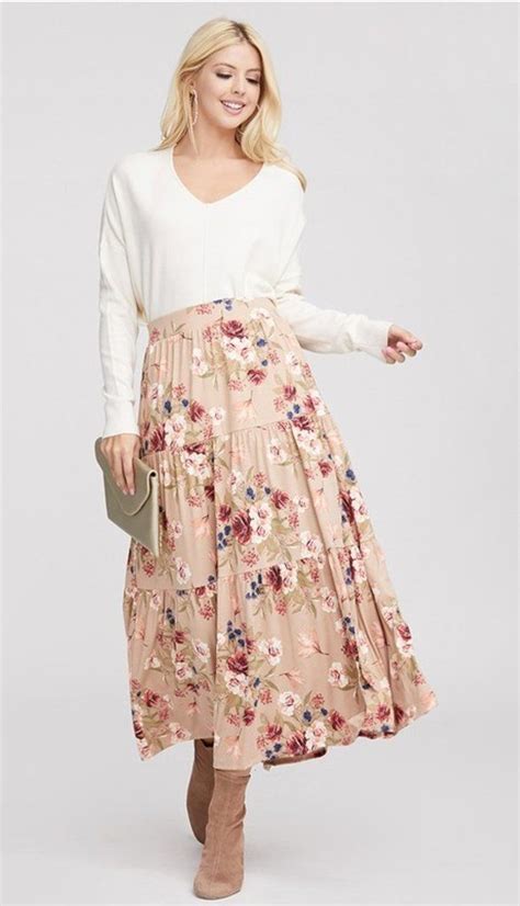 Floral Prairie Skirt S 3x In 2020 Prairie Skirt Skirts Floral Skirt