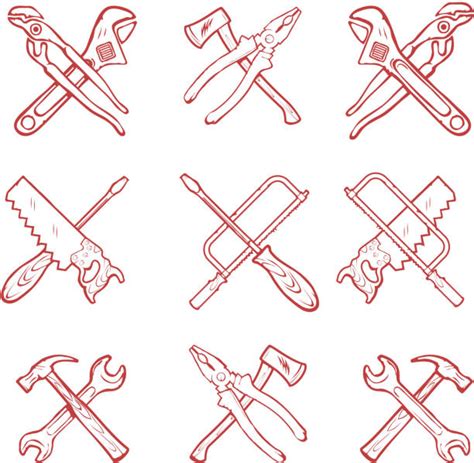 Crossed Hammer And Saw Illustrations Royalty Free Vector Graphics