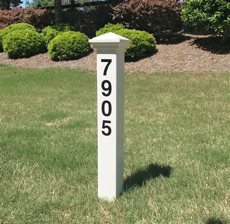Nantucket House Address Marker Post Includes Numbers