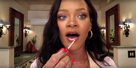Rihanna Films Fenty Beauty Makeup Tutorial For Vogue Teen Vogue