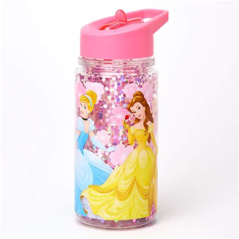 ©disney Princess Glitter Water Bottle Pink Claires