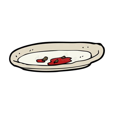 Cartoon Empty Plate Stock Vector Illustration Of Eaten 37012804
