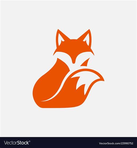 fox logo design, illustration, icon, emblem. Download a Free Preview or