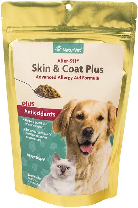 Naturvet Aller 911 Skin And Coat Plus Allergy Aid Dog And Cat Powder