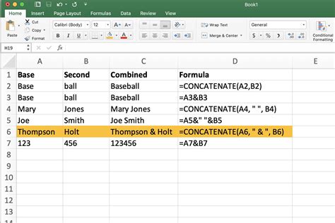 How To Use The Excel Concatenate Function To Combine Cells