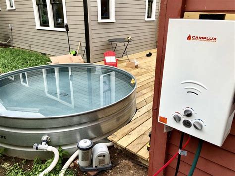 Adding A Propane Heater Add 10 Degrees Per Hour To Your Stock Tank Pool