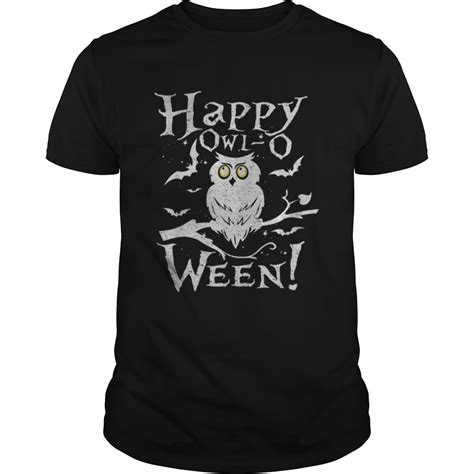 Happy Owlo Ween Funny Owl Halloween Costume Shirt Trend Tee Shirts Store