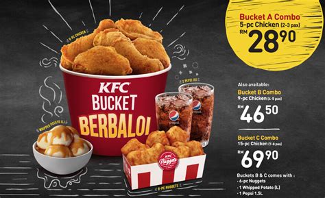 Nutritional values are based on average figures and on standard product formulation. Promosi KFC Bucket Berbaloi - BERBALOI KE?
