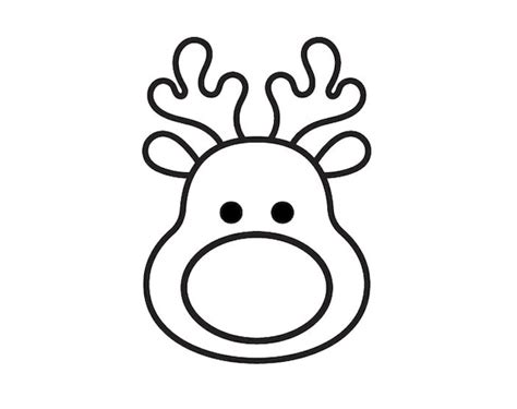 Rudolph Face Template