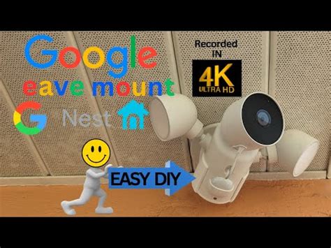 Easy Diy Google Nest Camera With Floodlight Eave Mount Youtube