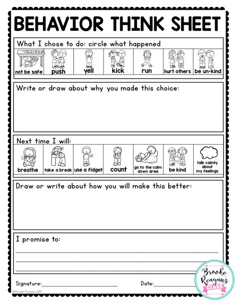 free printable behavior worksheets this worksheet can help improve compliance with a number of