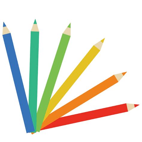 かわいい！「文房具」 色鉛筆（色えんぴつ）の おすすめ イラスト 商用フリー 無料 のイラスト素材なら「イラストマンション」