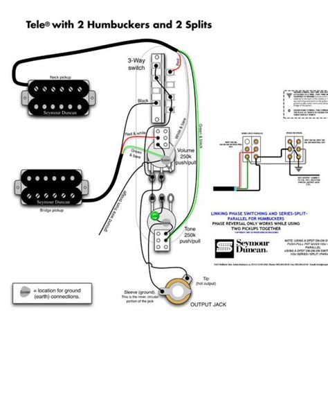 Diysity Telecaster 2 Humbucker Wiring Diagram
