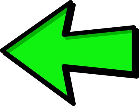 Green Arrow Green Left Clip Art At Clker Com Vector Clip Art Online