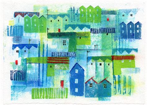 Acrylics Townscapes Expressive And Loose Norden Farm Centre For The