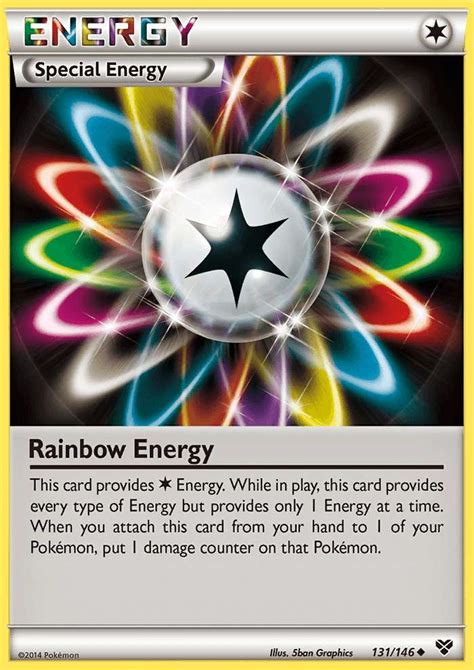 Rainbow Energy 131 Xy 2014 Pokemon Card