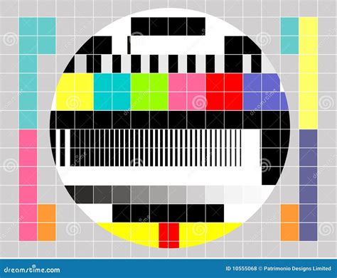 Tv Test Pattern Generated By A Monoscope Original Photo From A